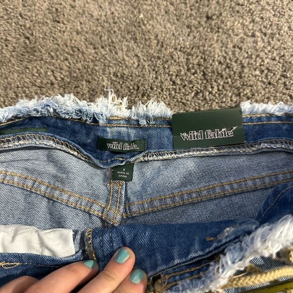Wild Fable Lace Up Front Jean Shorts Size 8 or Size 14 NWT - Picture 12 of 15
